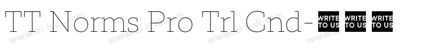 TT Norms Pro Trl Cnd字体转换 TT Norms Pro Trl Cnd字体转换